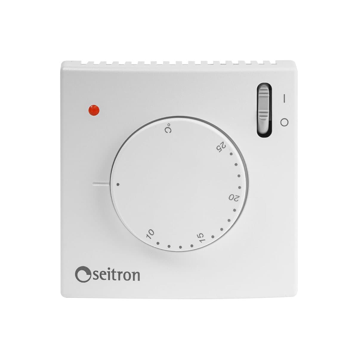 Termostato Ambiente Elettromeccanico DIMENSIONI:H=85 l=85 P=31 mm Grado SEI - 2