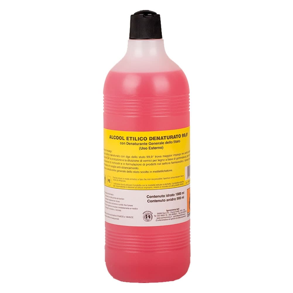 Alcool Etilico Denaturato 99,9% Vol. Sprintchimica 12 Pezzi 1 Lt