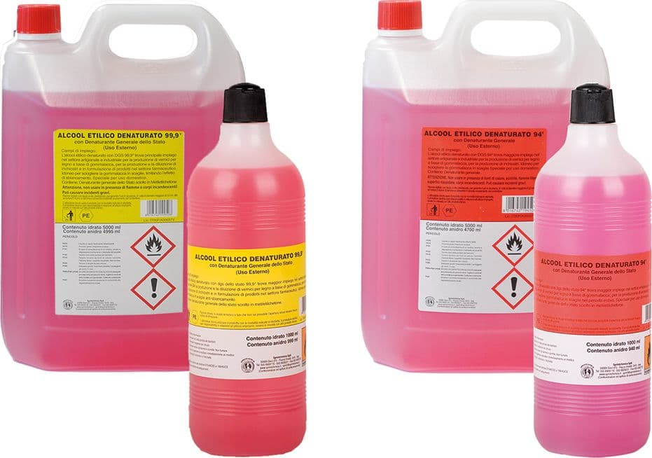 Alcool Etilico Denaturato 94% Vol. Sprintchimica 4 Pezzi 5 lt - 2