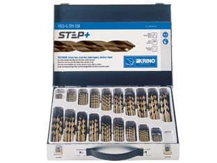 Valigetta Punte HSS g Rettificate Step+ in Set da 116 Pezzi 330 MMX240X55 - 2