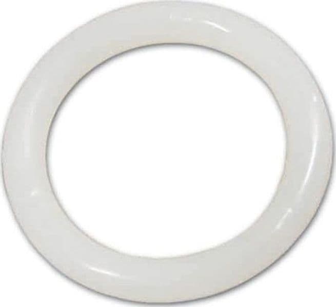 Anelli per Scorritenda Tubolari in Plastica Bianco Ø 30 mm 45 100 Pezzi - 2