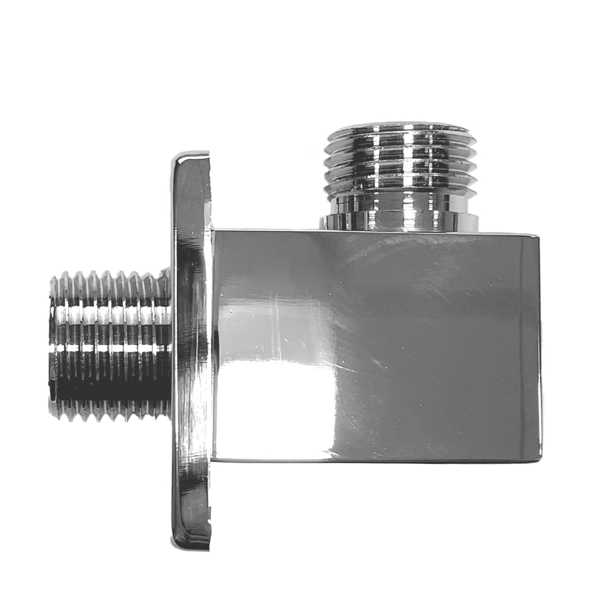 Presa Acqua Quadra a Muro in Ottone Cromato ½ - 2