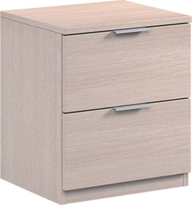 Kit Comodino 2 Cassetti 46 x 38 x 34 Rovere Chiaro Fores Habitat - 2