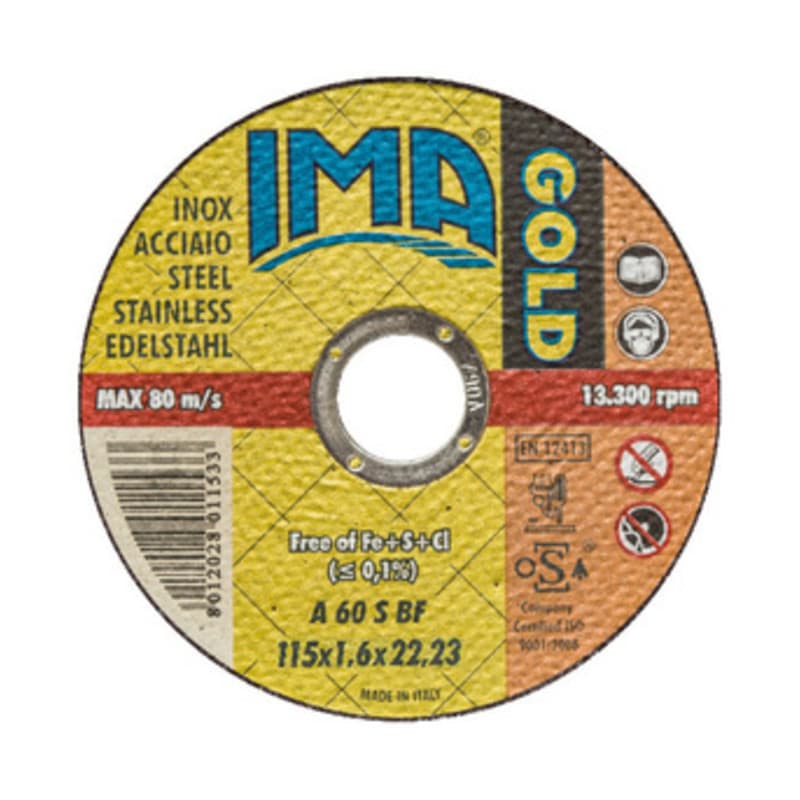 Ima Disco per INOX Gold Piano Ø 115 x 1,6 mm Ima 50 Pezzi - 2