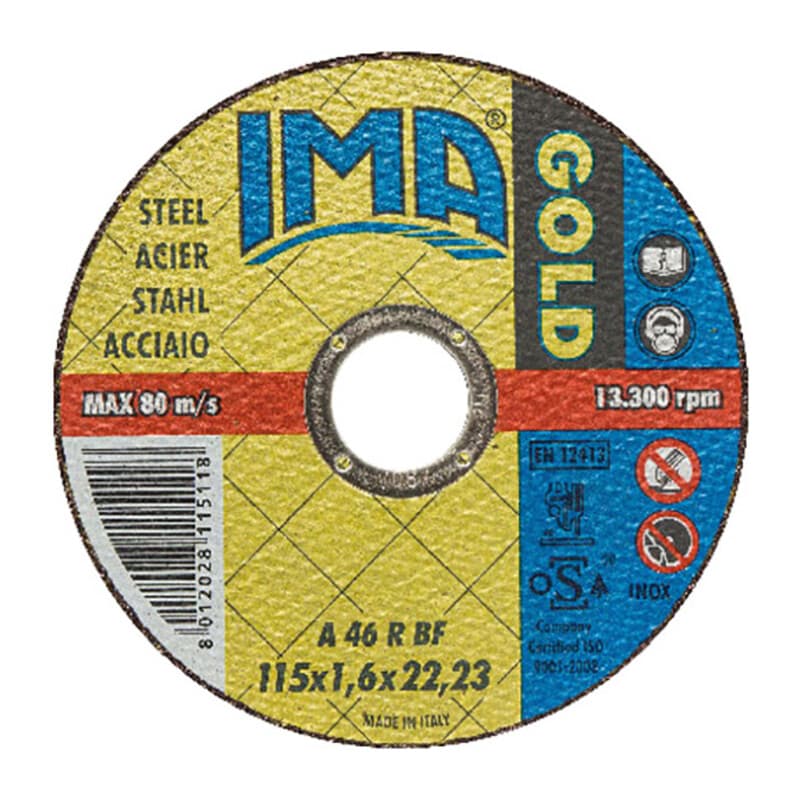 Ima Disco per Ferro Gold Piano Ø 115 x 1,6 mm Ima 50 Pezzi - 2
