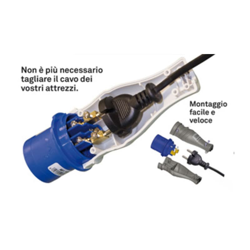 Rosi 1820 Adattatore Industriale Spina Sch IP44 - 2