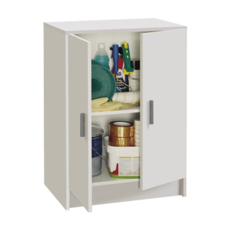 Kit Mobile 2 Ante Multiuso 59 x 37XH80 Cm Bianco Fores Habitat - 2