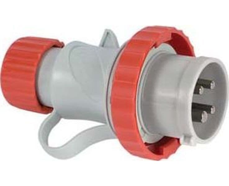 Spina Industriale Volante Rossa 3P+N+T IP67 16A Rosso 70165 V 2 Pezzi - 2