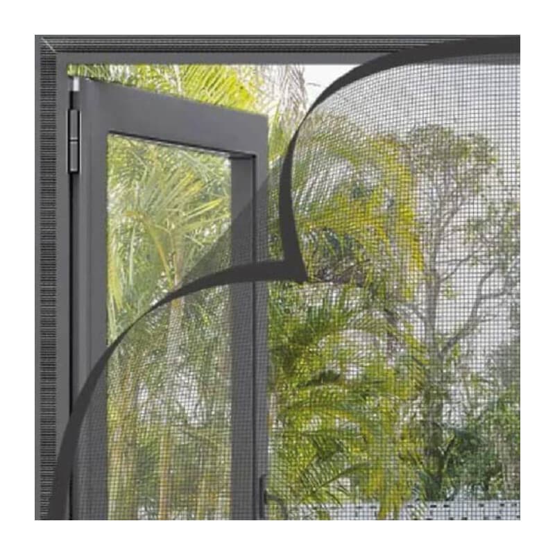 Kit Strappo Finestra 150 x 180 Nero Zanzariera - 2