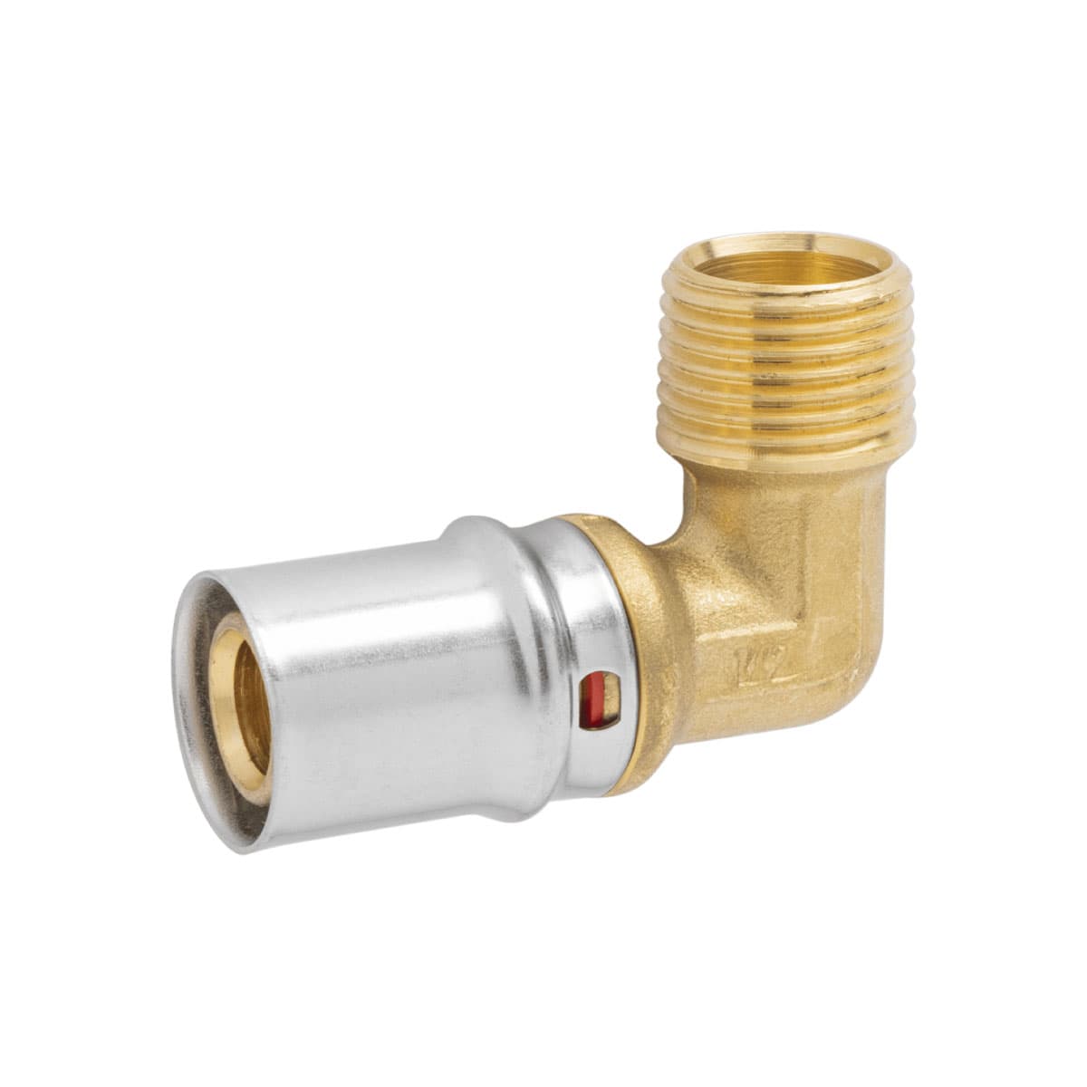 Raccordo Curvo Maschio Pressare per Tubo Multistrato AP153 ½ Ø 20 x 2 APE - 2