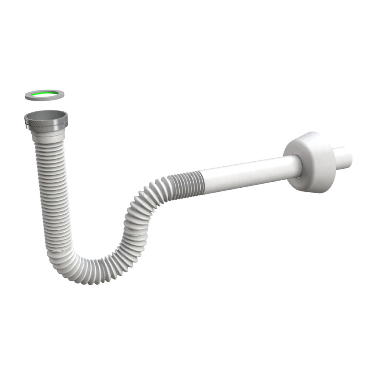 Sifone Scarico in Polipropilene PP Flessibile 1¼Ø32 x 230 mm BON - 2