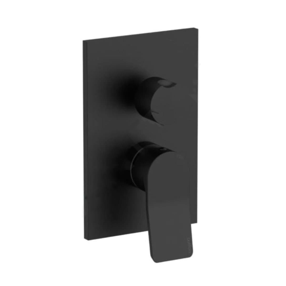 Rubinetto Miscelatore Monocomando Incasso Doccia Nero Opaco 2 Uscite ½ PAF - 2