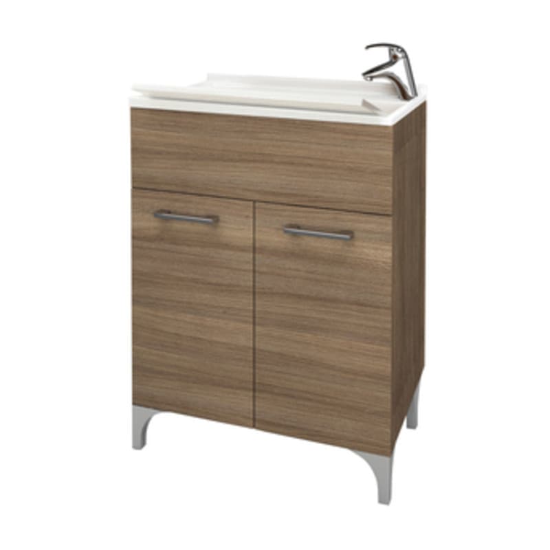 Lavatoio Legno 60 x 50 cm Rovere Fumo - 2