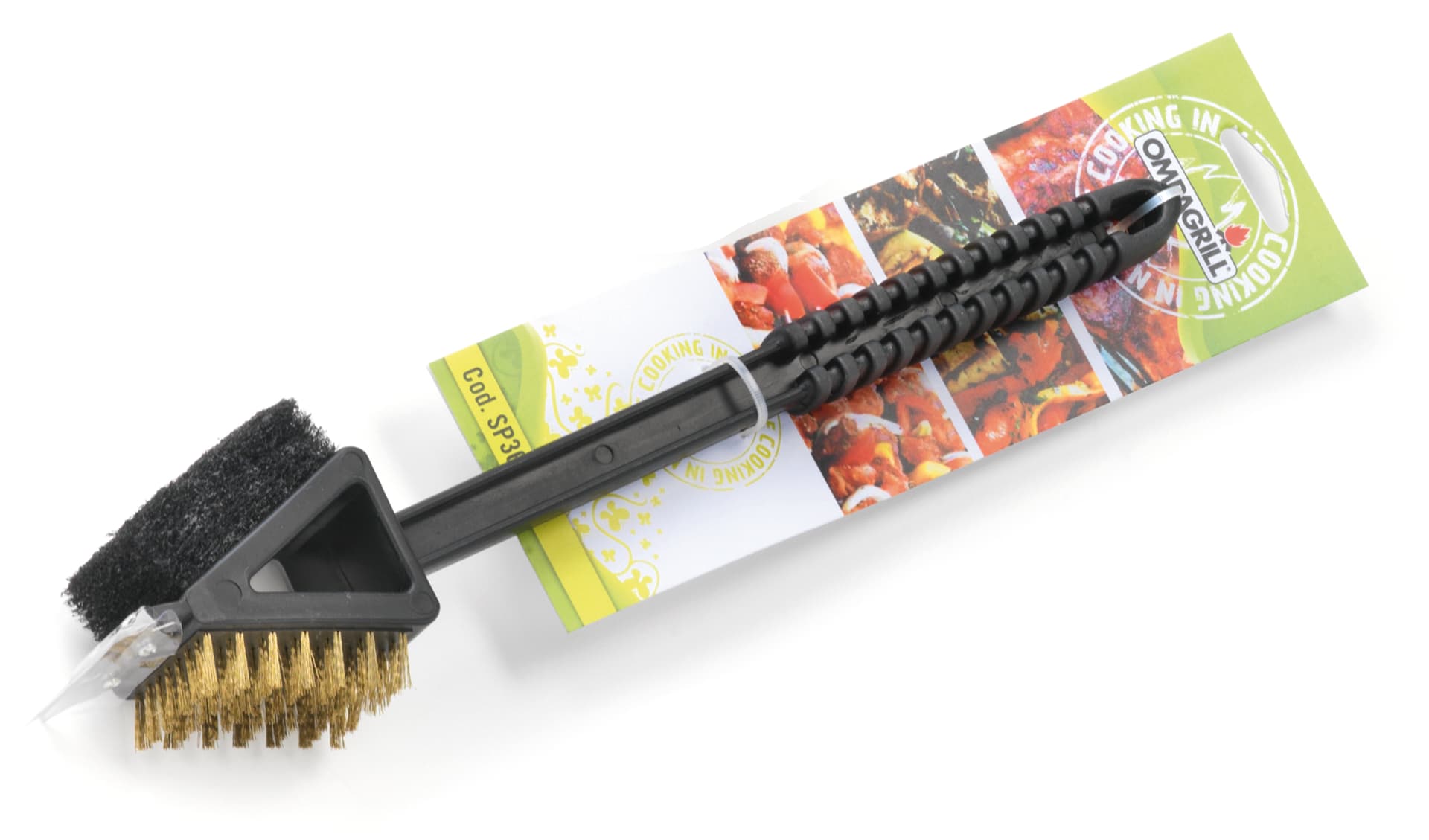 Spazzola Pulizia 3 in 1 per Barbecue Ompagrill - 2