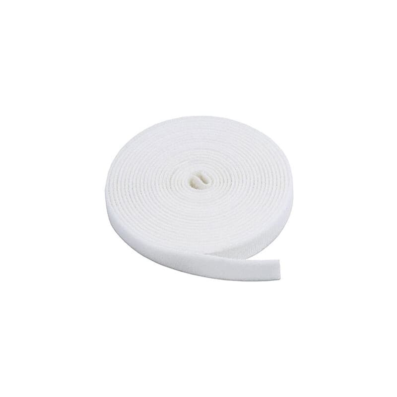 Nastro Velcro Strappo Cm 1 x 6.5MT Bianco - 2