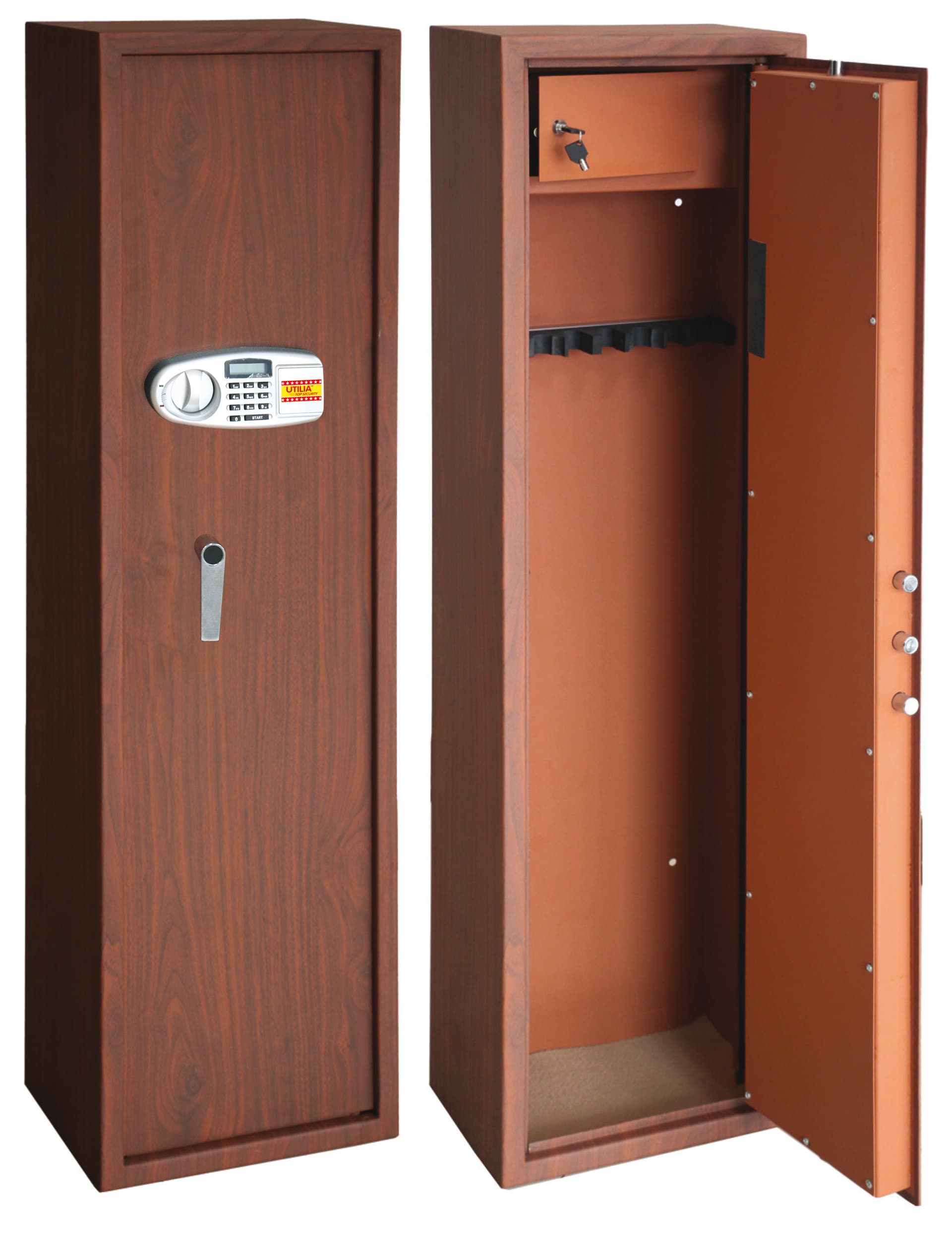 Top Security Armadio Portafucili Elettronico Effetto Legno 8 Posti Mm 400 x - 2