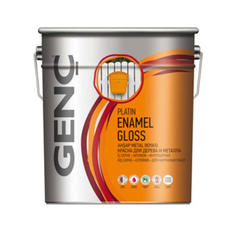 Smalto Lucido Genc 0,750 l Crema N.1301 6 Pezzi - 2