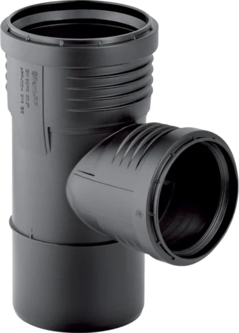 Braga Raccordo Scarico 87 ° PP Innesto Guarnizione Silent Ø 125 GBR - 2