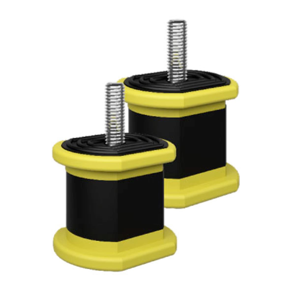 Supporto Antivibrante per Staffe Dimensioni Mm : 40 x 40 Portata 200 kg VEC - 2
