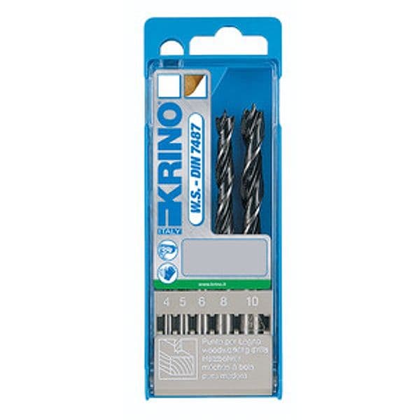 Assortimento 5 Punte Elicoidale per Legno 4 10 mm – Idroweb