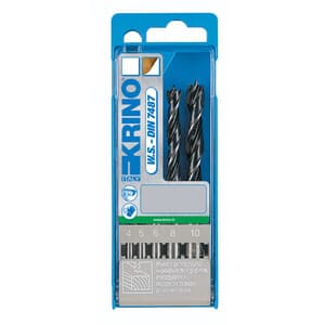 Assortimento 5 Punte Elicoidale per Legno 4 10 mm - 2