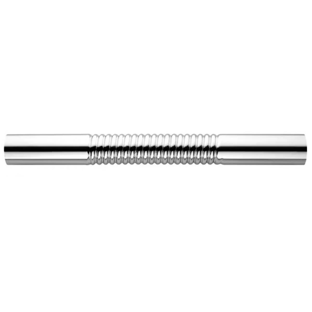 TUBO CANOTTO DRITTO FLESSIBILE PER SCARICO WC IN OTTONE CROMATO - ø32X250 MM  - HID - 2