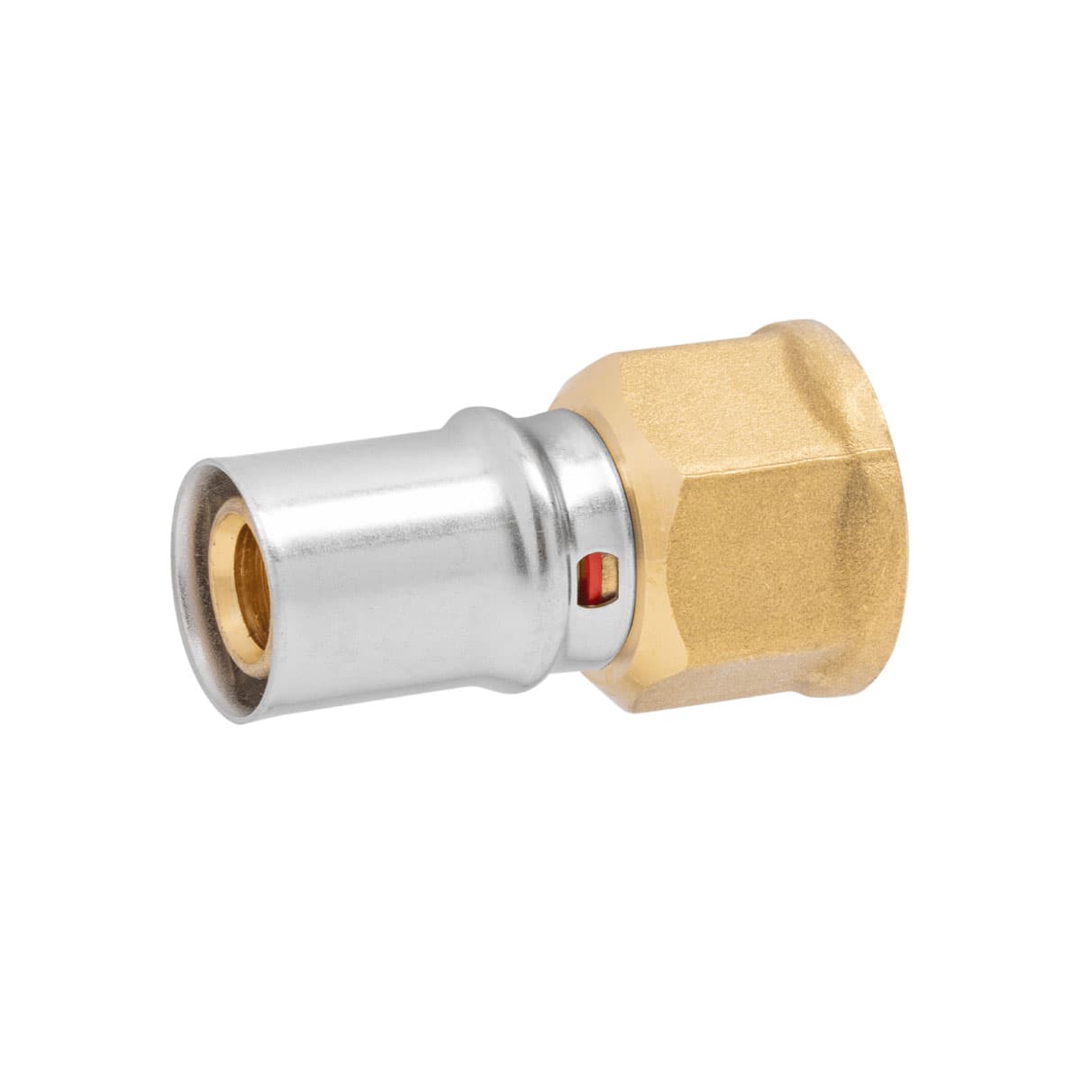 Raccordo Diritto Femmina Pressare per Tubo Multistrato AP102 Ø 26 x 3 APE - 2