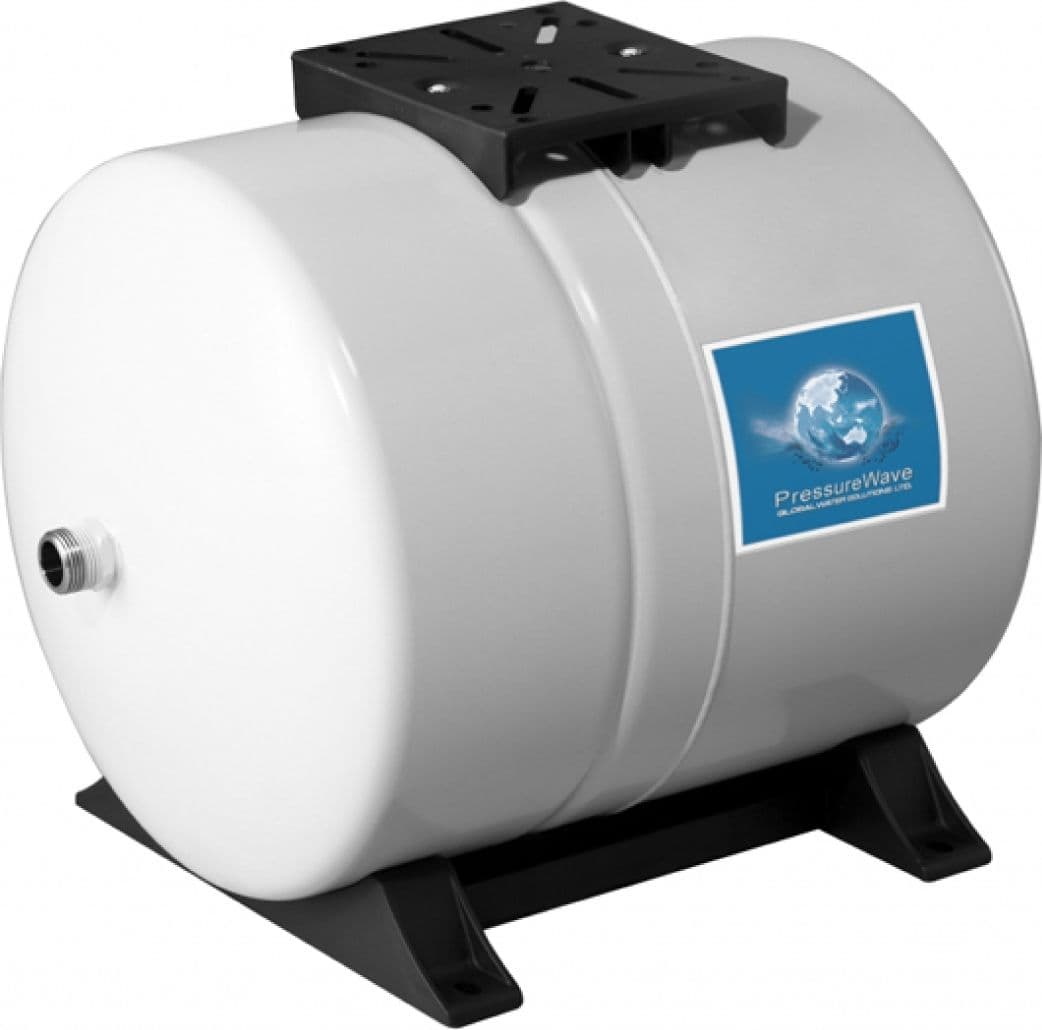 Idrosfera in Acciaio INOX Verniciata Orizzontale con Membrana Lt 80 1G GWS - 2