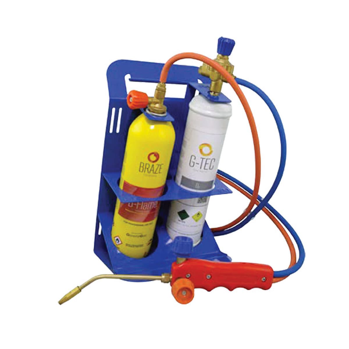 Kit Saldobrasatura con Riduttori Pressione e Bombole Ossigeno + B Flame GER - 2