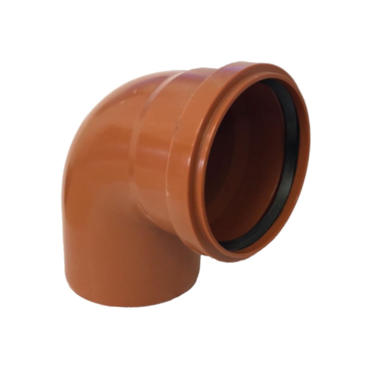 Curva 87 ° ad Innesto in PVC con Guarnizione Ral 8023 Ø 100 Ral 8023 - 2