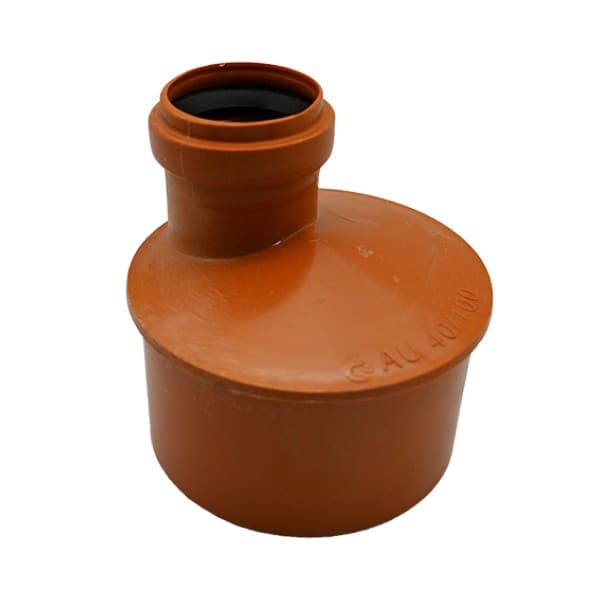 Aumento Eccentrico Maschio Femmina Ø 50 Femmina Ø 100 Maschio Ral 8023 - 2