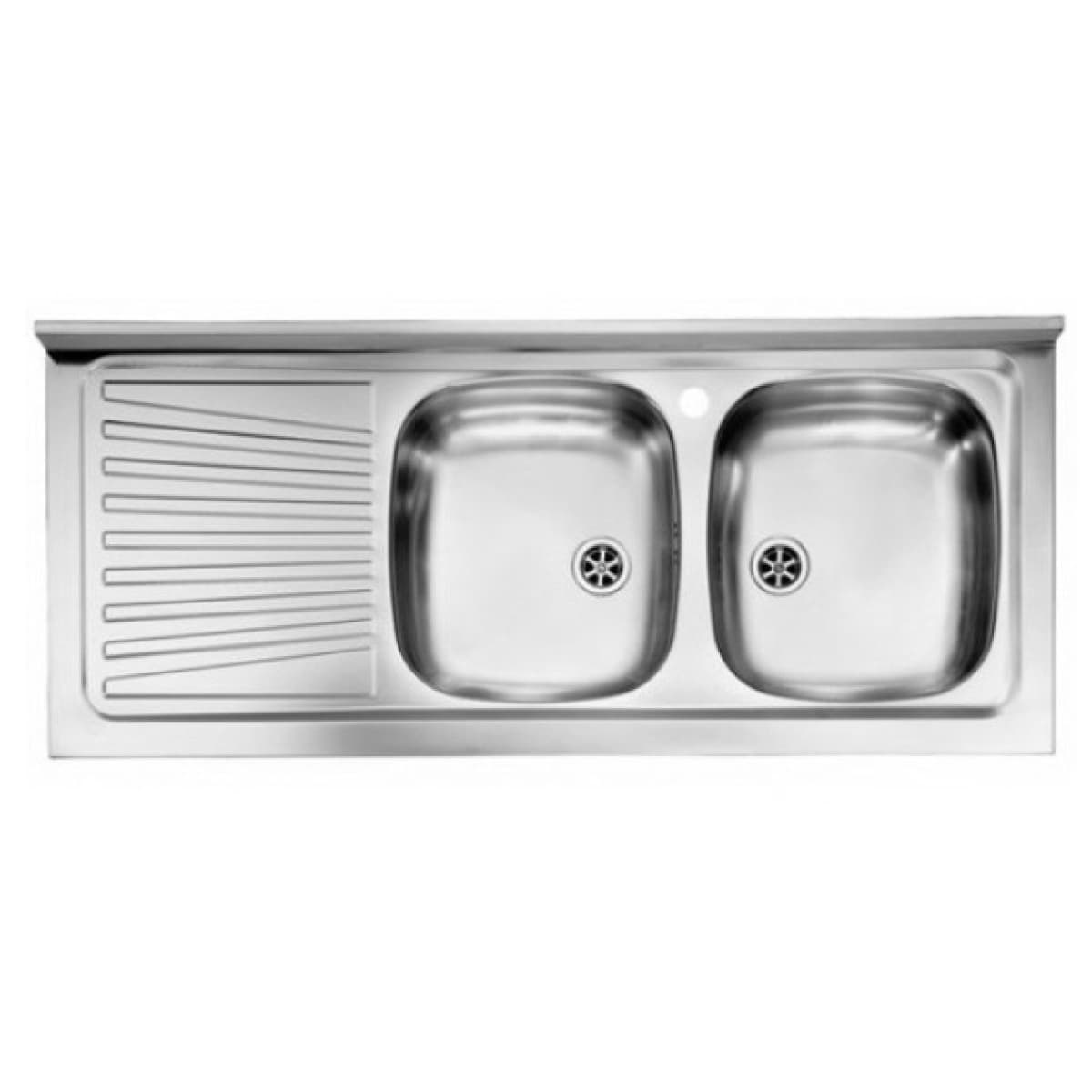 Lavello Cucina da Appoggio CM.120 x 50 Vasca Destra Profondità HID - 2