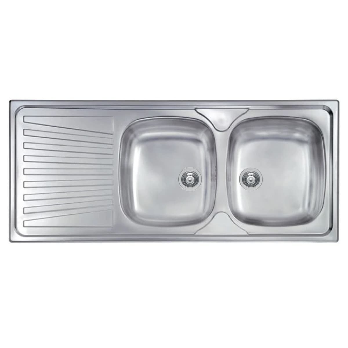 Lavello Cucina da Incasso CM.116 x 50 Vasca Destra Profondità HID - 2