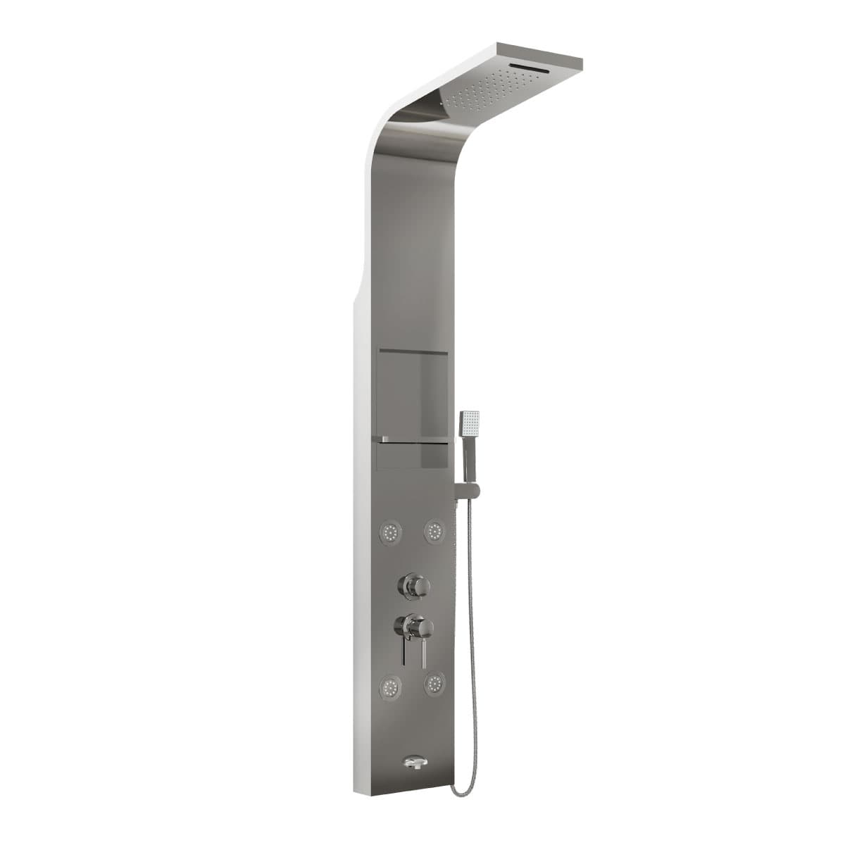 Colonna Pannello Doccia in Acciaio INOX Cromato Lucido GEMINICRL - 2