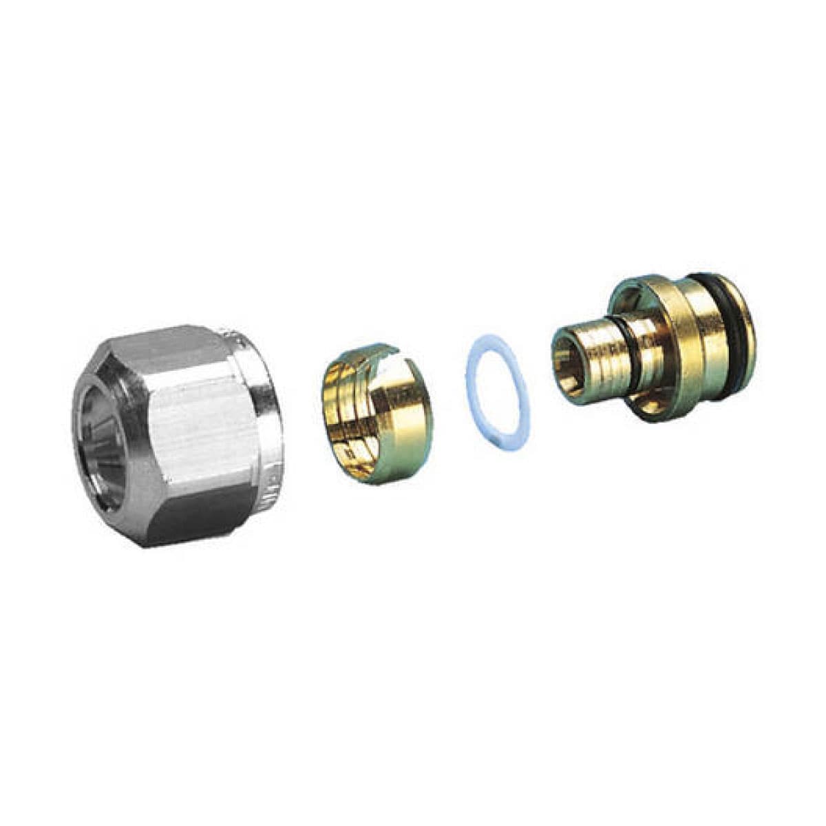 Adattatore per Collettori di Distribuzione con Dado 3/4 x 18 Tubo 16 x 2 - 2
