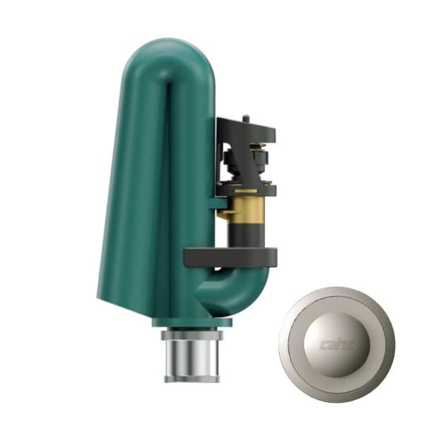 Batteria Scarico WC per Cassetta Alta con Pulsante di Scarico Ø 40 CIS - 2