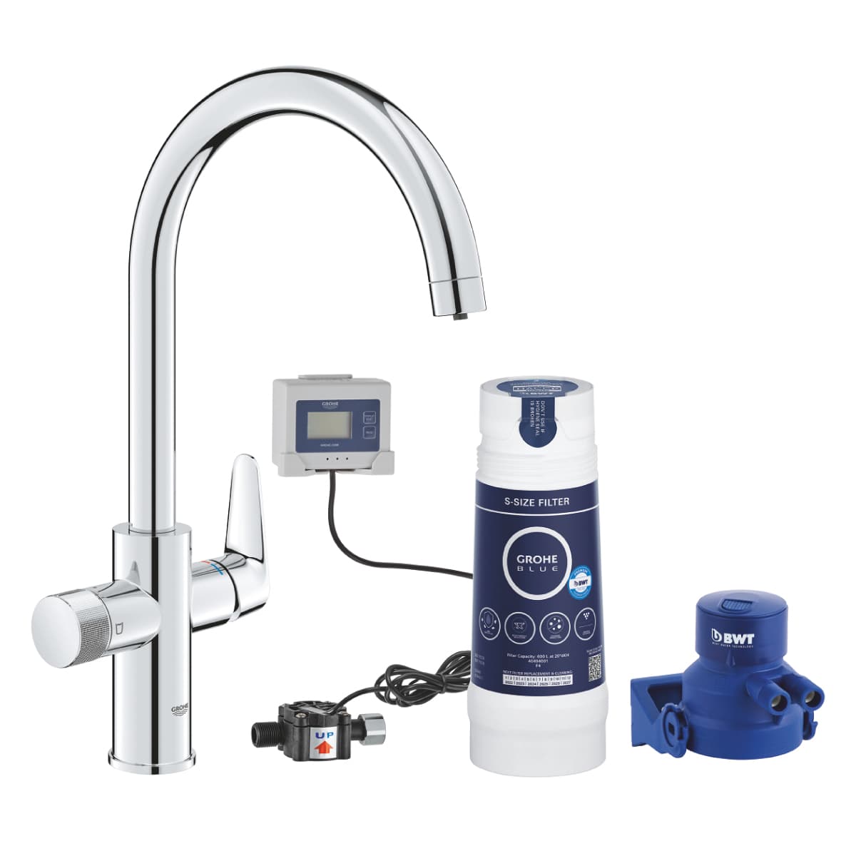 Rubinetto Miscelatore Monocomando 2 in 1 per Lavello Blue Pure ? GRO - 2