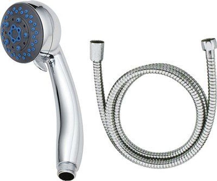 Doccetta Doccia 3 Getti Geranio Effe Cromato 2 M 74 mm 3 Pezzi - 2