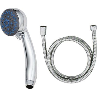 Doccetta Doccia 3 Getti Geranio Effe Cromato 2 M 74 mm 3 Pezzi - 2