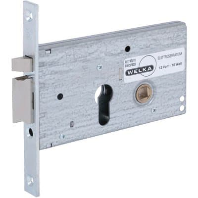 Serratura Metallo Infilare Elettrica 302 Welka B.q Zinc F.mm 16 F.sa - 2