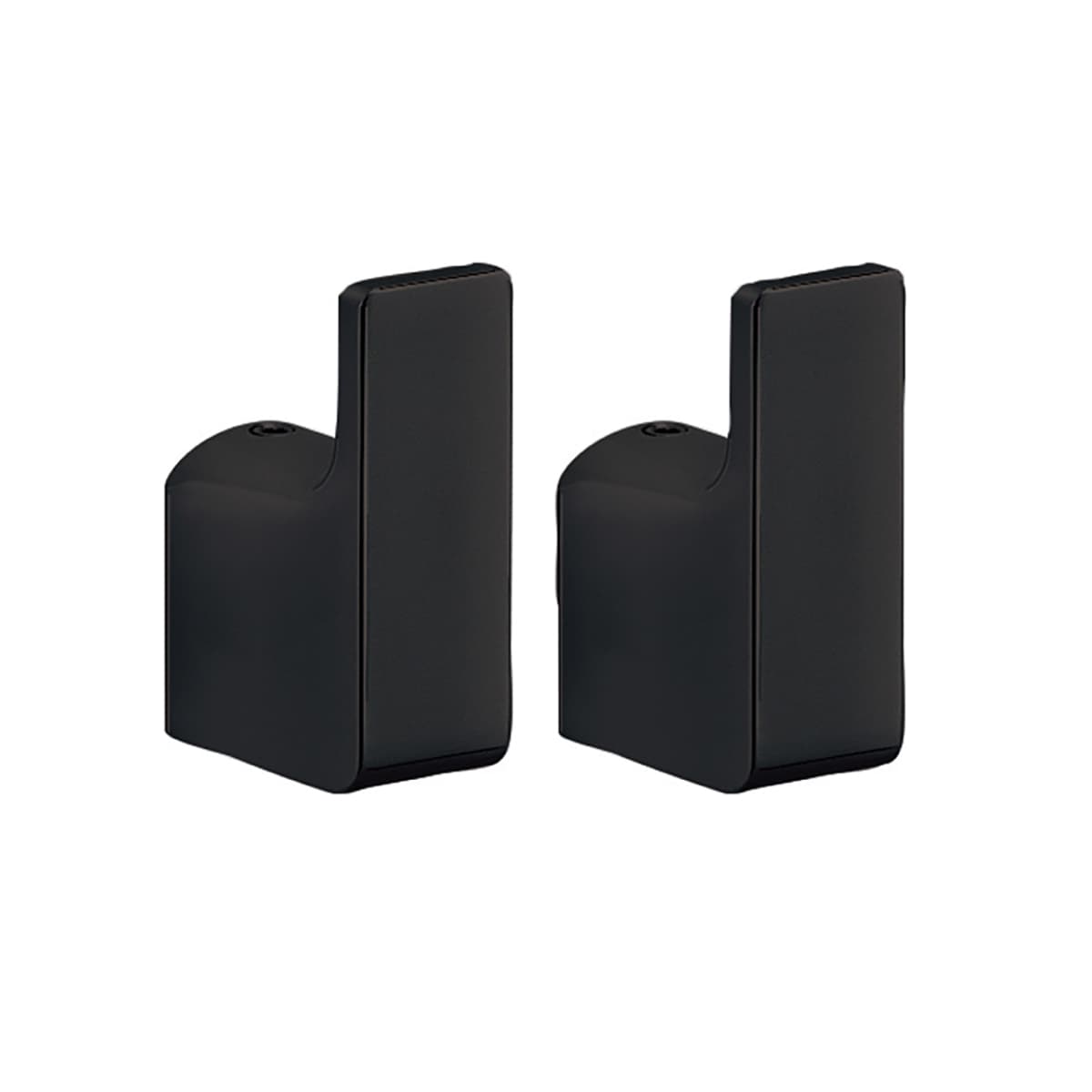 Appendino da Parete in Ottone Nero Opaco Dim. Cm (Lxpxh): 2 x 3,3 x 5,3 GDY - 2