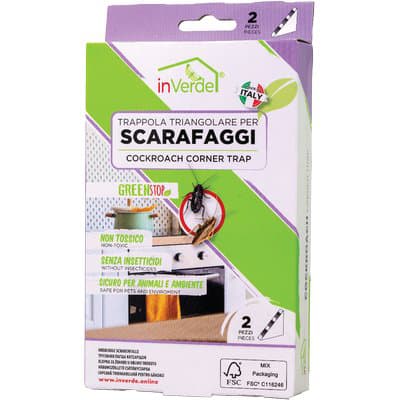 Trappola Scarafaggi Inverde Adesiva 2 Pezzi - 2