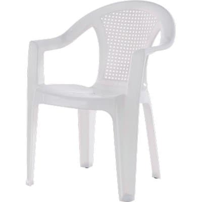 SEDIA MILOS + BRACCIOLI DOMUS  PP BIANCO CM 53X45 H.CM 77 - 2