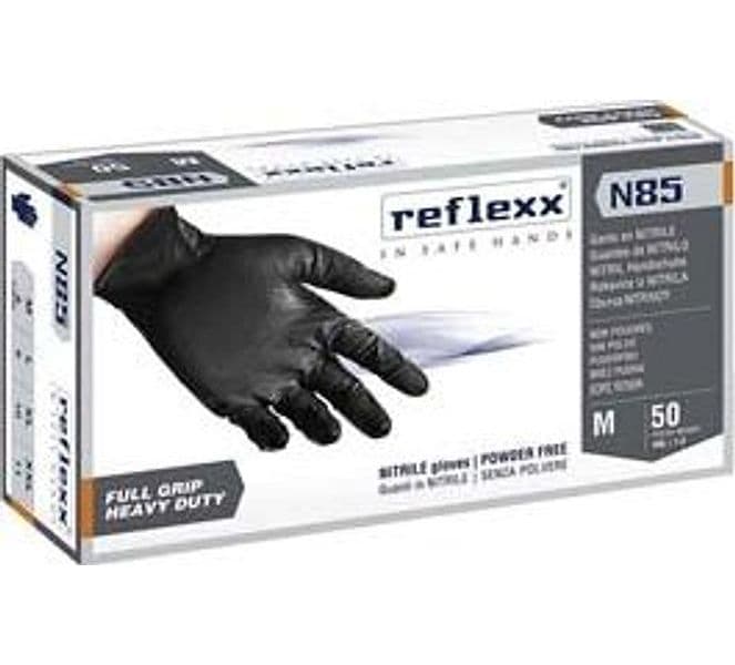 Guanto in Nitrile Grip 3D 8,4 g Senza Polvere Nero Tg.m in Conf. 2 Pezzi – Autres