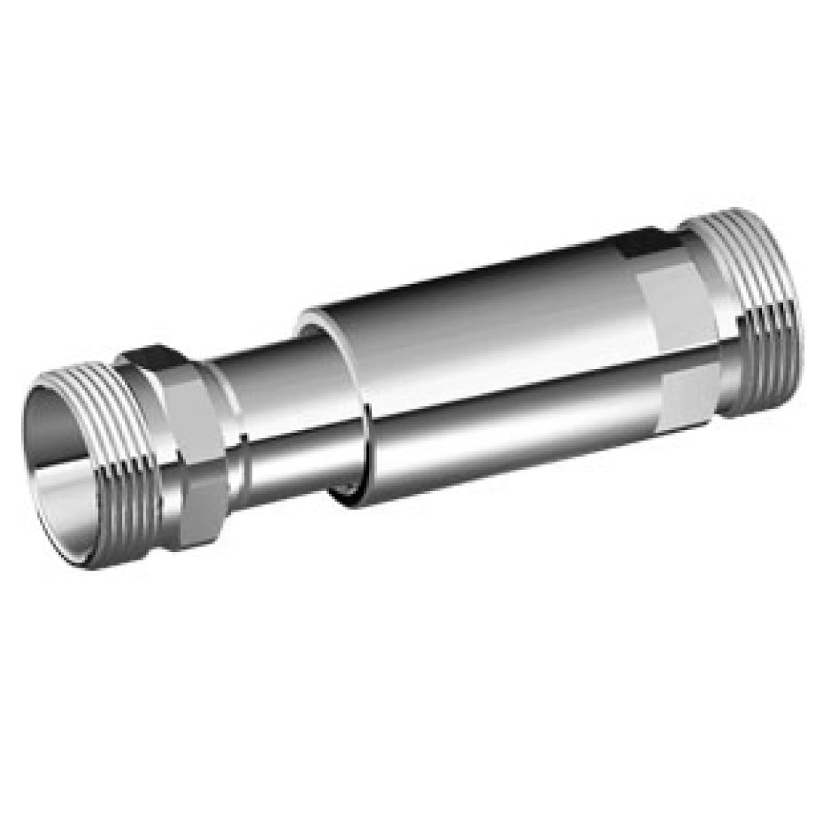 Giunto di Riparazione Allungabile Cromato 24 x 19 Estensione 72 101 mm - 2
