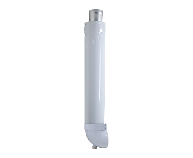 Scarico Fumi con Tubo e Curva Coassiale per Scaldabagno Ø 60 100 HER - 2