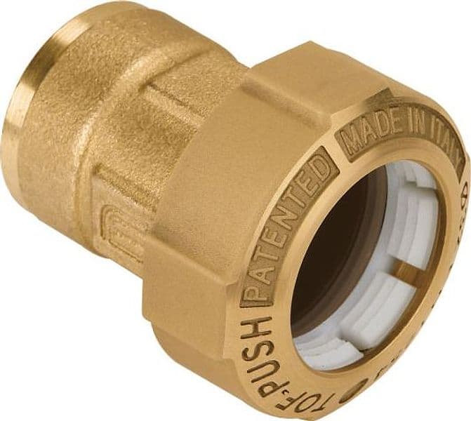 Raccordo Dritto Femmina in Ottone per Tubo Ø 63 x 2 Su Ordinazione EFF - 2