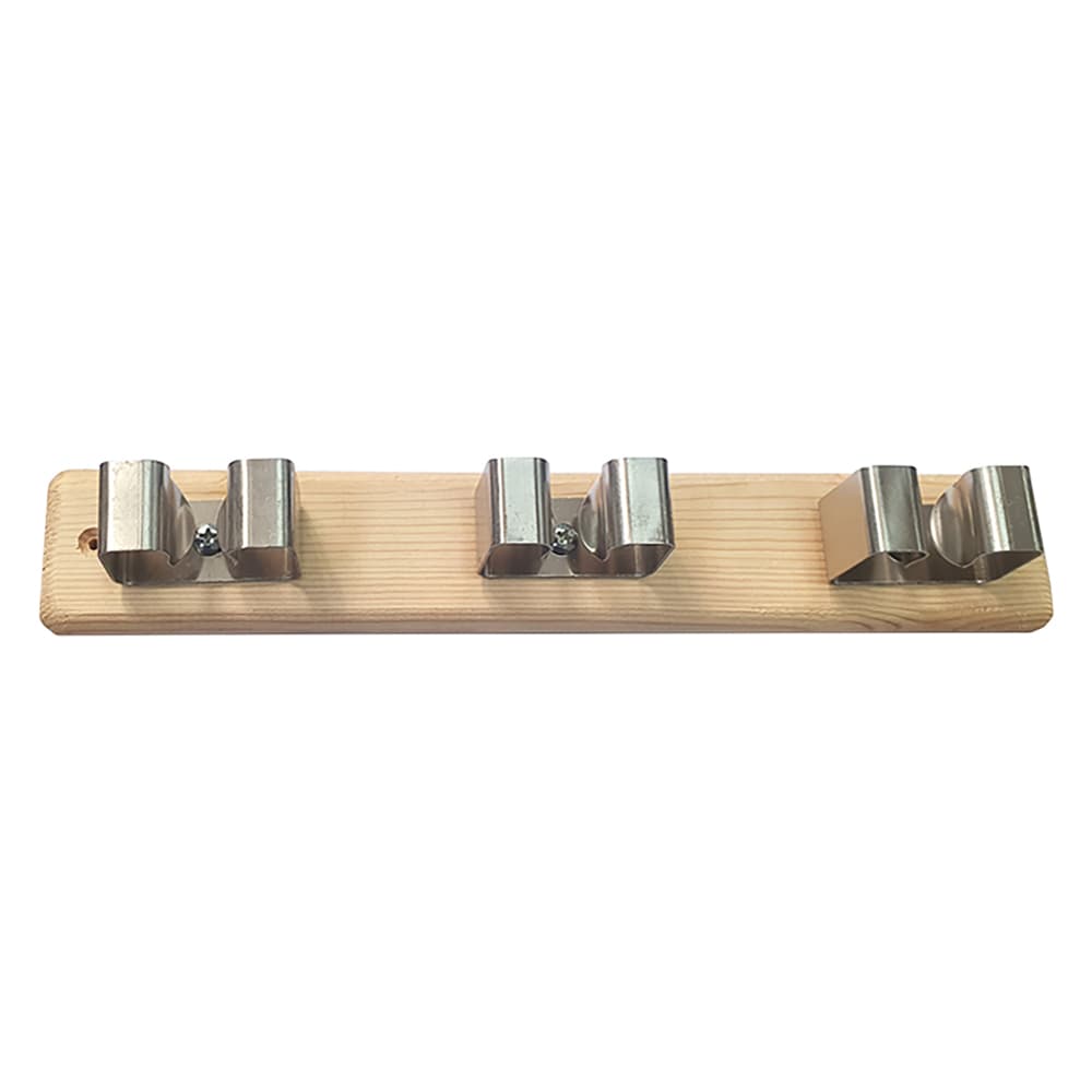 Barra Appendiscopa Supporto Legno 3 Posti - 2