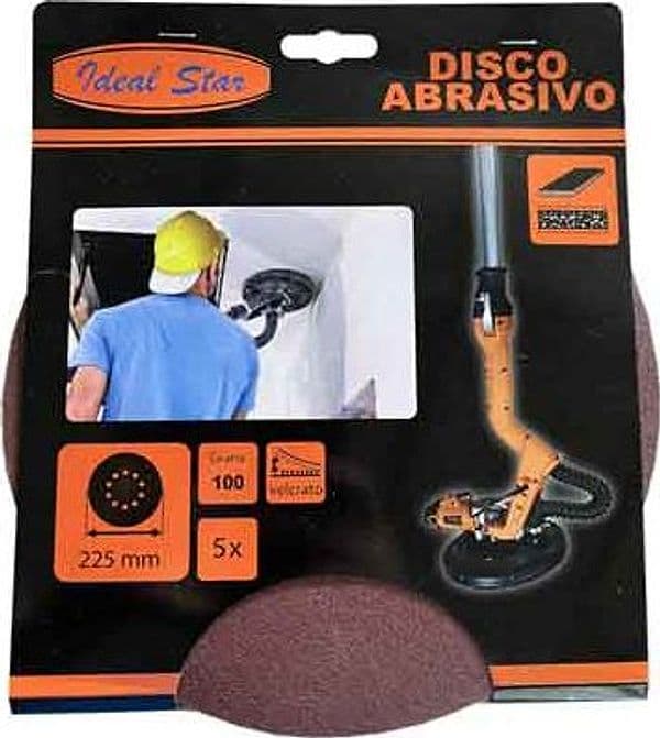 Disco Abrasivo Velcrato per Levigatrice Ideal Star Ø 225 Grana Conf 0042106 - 2