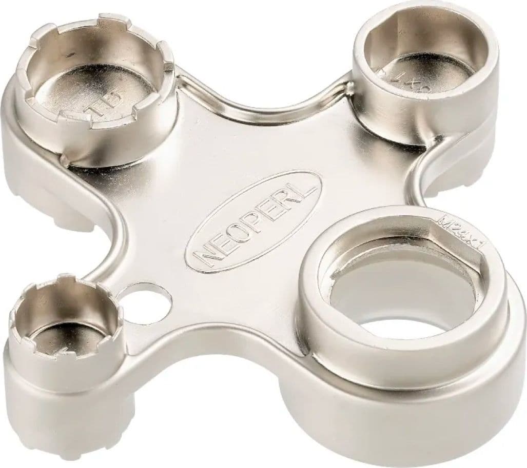 Chiave per Aeratore Universale Nickelata 18 a 22 mm 24 28 NEO - 2